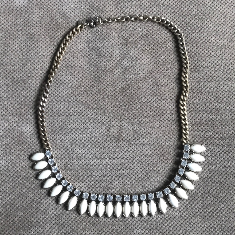 White JCrew necklace